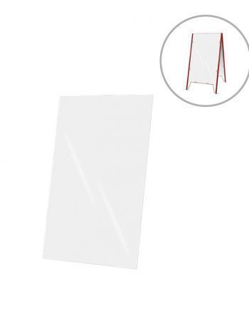 White Graphic for Steel Advertising Easel