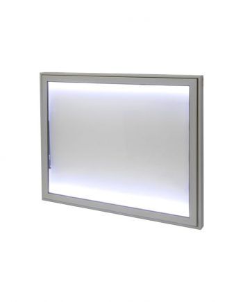 Outdoor showcase with LED light
